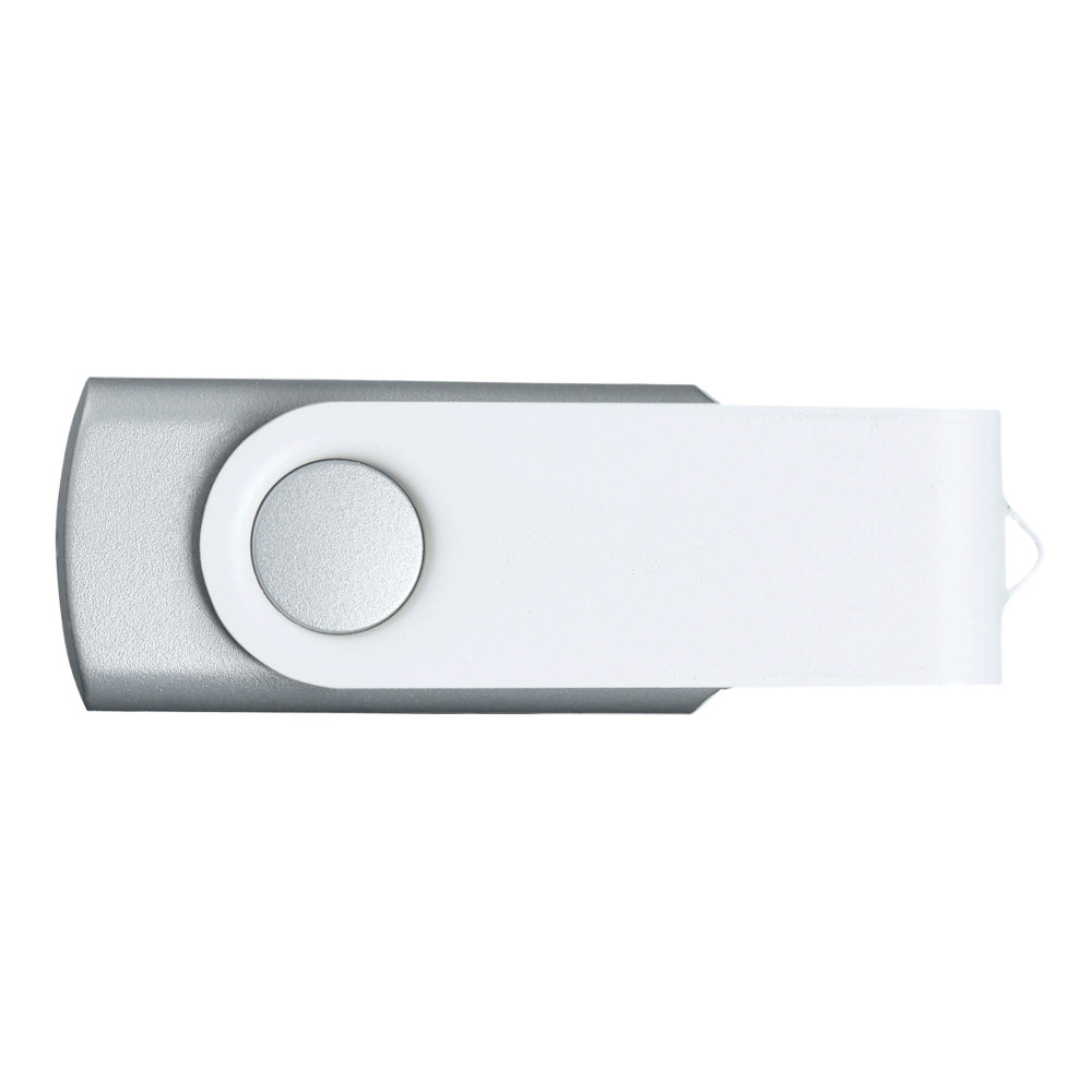 Флешка TWIST WHITE COLOR, цвет Серебристый, цвет Серебристый