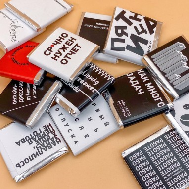 шоколад с логотипом