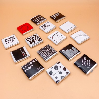 шоколад с логотипом