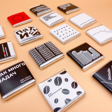 шоколад с логотипом